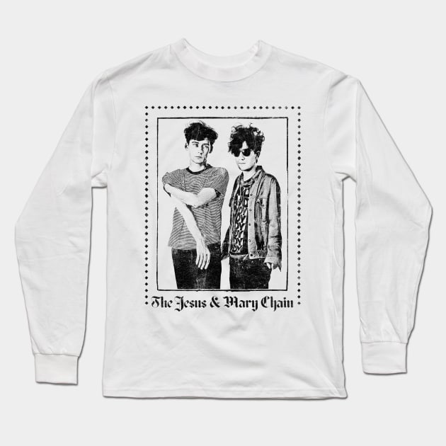 Jesus & Mary Chain Vintage Look Fan Design Long Sleeve T-Shirt by DankFutura